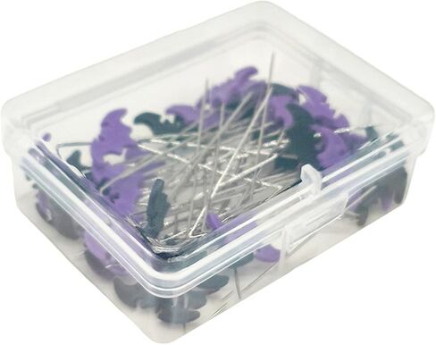 50/100pcs Halloween Bat Dressmaking Pins Sewing Embroidery Patchwork Tools Positioning Needle Fixed Button Pins, 50 Pieces in Saudi Arabia