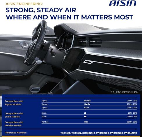 AISIN AFTERMARKET BLMAZ-00157 HVAC Blower Motor with Wheel Assembly - Compatible with Toyota RAV4 2006-2018, Corolla 2009-2019, Matrix 2009-2014, Scion tC 2011-2016, xB 2008-2015 in Kuwait