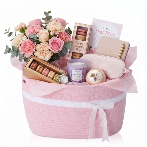 1 Pack Large Valentines Empty Basket for Gifts with Velvet Bow, Woven Gift Baskets with Handle for Valentines Wedding Anniversary Mother's Day Party Home Decor, 15 x 10 x 9 Inch (Red) in Saudi Arabia
