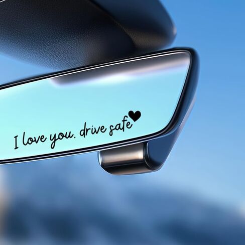 3 PCS Trust in God Rearview Mirror Car Stickers, Waterproof Vinyl Decals, Christian Car Accessories for Women, Cute Rear View Mirror Sticker for Auto Decor Fits Most Vehicles (Pink) in Saudi Arabia