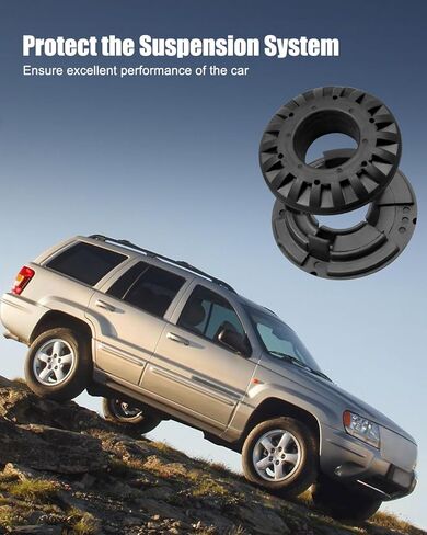 Rear Coil Spring Insulator Kit Fit for Jeep Grand Cherokee 1999 2000 2001 2002 2003 2004 Replace 52088346AB 52088402AB, 4Pcs in Kuwait