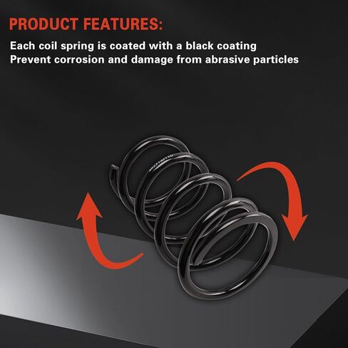 Rear Left & Right Suspension Coil Spring Set Compatible with RAV4 2001 2002 2003 2004 2005 2.0L 2.4L, Replace# 4823100000 4823142110 4823142130 81141 2PCS in Saudi Arabia