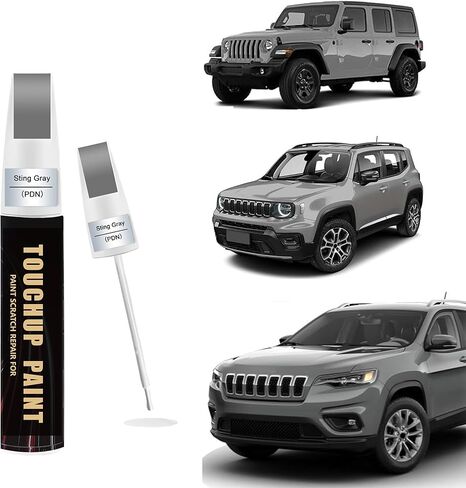 Bright White(PW7/GW7) Car Paint Touch Up Pen Compatible with JEEP, 2-In-1 Color Accurate Touch Up Car Scratch Repair Paint Match JEEP Series Automotive Scratch Remover for Nicks & Chips Repair in Kuwait