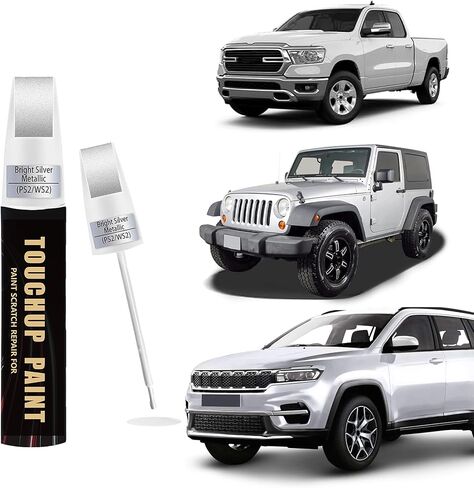 Bright White(PW7/GW7) Car Paint Touch Up Pen Compatible with JEEP, 2-In-1 Color Accurate Touch Up Car Scratch Repair Paint Match JEEP Series Automotive Scratch Remover for Nicks & Chips Repair in Kuwait