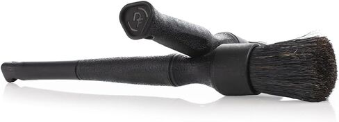Detail Factory - Boar Hair Detailing Brush Short-Handle + Long-Handle Combo Kit - Comfortable Grip and Heavy-Duty Scrubbing - Black in Kuwait