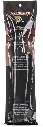 Detail Factory - Boar Hair Detailing Brush Short-Handle + Long-Handle Combo Kit - Comfortable Grip and Heavy-Duty Scrubbing - Black in Kuwait