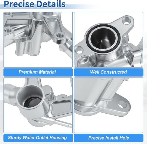 Upgraded Aluminum Alloy Engine Coolant Thermostat Housing Assembly for Ford Expedition Explorer F-150 Lobo for Mustang Transit for Lincoln Navigator Replace No.902-1089 in Kuwait