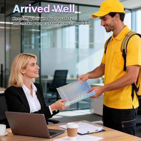 25 Pcs Metallic Bubble Mailers Holographic Bubble Mailers 6 x 9.4 Inch Self Seal Waterproof Shipping Bags Self-Seal Adhesive Poly Padded Envelopes for Mailing Packaging Small Business in Saudi Arabia