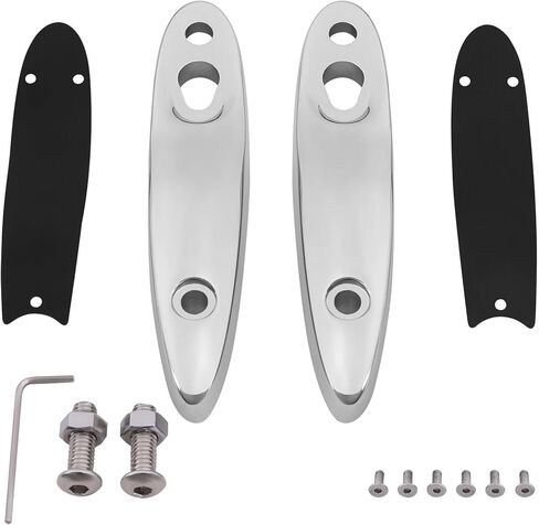 XMT-MOTO Turn Signals Extension License Plate Kit Fit For Harley Softail Fat Boy 2000-Up Chrome in Kuwait
