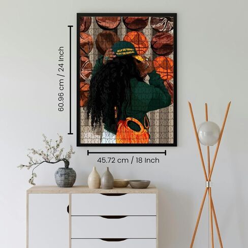 Smard Art 1000 Piece Puzzle for Adults, Jigsaw Puzzle Fashion and Basketball Theme, Fun Puzzles for Adults, Puzzles for Adults 1000 Pieces 18x24 Family Puzzle in Saudi Arabia