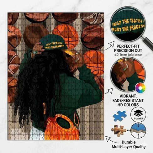 Smard Art 1000 Piece Puzzle for Adults, Jigsaw Puzzle Fashion and Basketball Theme, Fun Puzzles for Adults, Puzzles for Adults 1000 Pieces 18x24 Family Puzzle in Saudi Arabia
