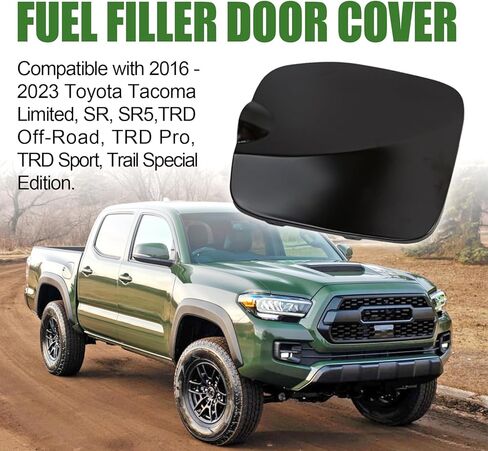77305-04080 Fuel Tank Filler Door Cover Gas Fuel Tank Cap Replacement for Toyota Tacoma 2016-2023 5 FT Bed 77305-04906 in Saudi Arabia