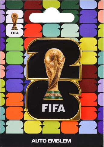 Officially Authorized FIFA World Cup 2026 3D Metal Emblem –Premium Car Decal Badge – Weatherproof Adhesive Sticker-Easy Installation on Auto, Truck, Cooler & Tool Chest – Authentic Tournament Souvenir in Kuwait