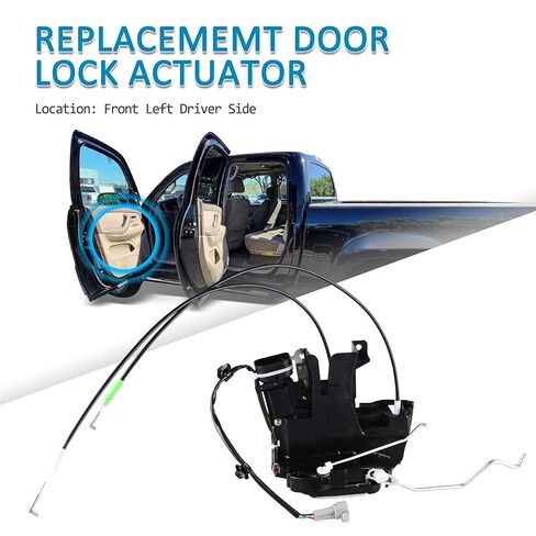 Front Left Driver Side Door Lock Actuator Assembly Compatible for 2000-2006 Toyota Tundra Door Latch Actuator, Replace# 69040-0C010 in Saudi Arabia
