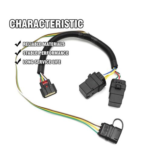 Saihisday 56429 4-Pin Trailer Wiring Harness,Trailer Wiring Harness Kit Replacement for Chevrolet Equinox 2018-2024 Replacement for GMC Terrain 2018-2024, Replaces 56429 in Kuwait