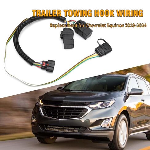 Saihisday 56429 4-Pin Trailer Wiring Harness,Trailer Wiring Harness Kit Replacement for Chevrolet Equinox 2018-2024 Replacement for GMC Terrain 2018-2024, Replaces 56429 in Kuwait