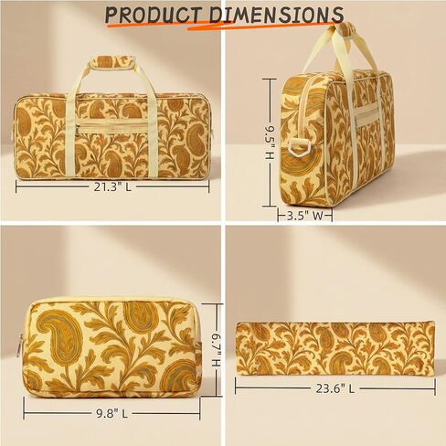 American Mahjong Bag Set for Tiles and Racks, 3-Piece Mahjong Carrying Bag with Zipper Tile Bag, Drawstring Rack Bag, Detachable Shoulder Strap, Padded, Machine Washable in Saudi Arabia