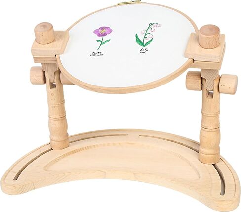 Airo Beech Wood Embroidery Hoop Stand,Rotatable, Tool-Free Installation, for Cross Stitch , Embroidery, Sewing Needlework in Saudi Arabia