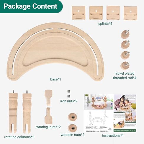 Airo Beech Wood Embroidery Hoop Stand,Rotatable, Tool-Free Installation, for Cross Stitch , Embroidery, Sewing Needlework in Saudi Arabia