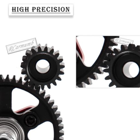 جزء ترقيات تروس إزالة القابض من الفولاذ الصلب لـ 1/10 Slash 4X4/VXL Stampede 4X4/VXL Rustler 4X4/VXL، 54T Spur Gear مع مجموعة تروس تروس (15T 17T 19T)، #6878، أحمر in Kuwait
