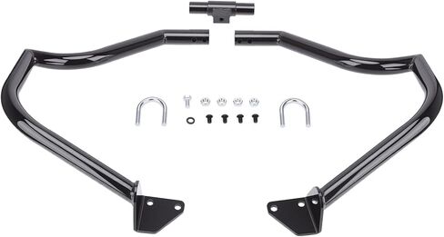 Motorcycle Highway Bar Engine Guard Crash Bar for Harley Davidson Dyna Street Bob/Low Rider/Wide Glide/Fat Bob/Super Glide Custom/Switchback 2006-2017 (Black) in Saudi Arabia
