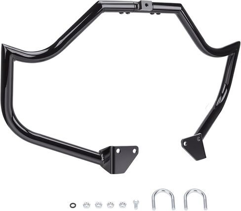Motorcycle Highway Bar Engine Guard Crash Bar for Harley Davidson Dyna Street Bob/Low Rider/Wide Glide/Fat Bob/Super Glide Custom/Switchback 2006-2017 (Black) in Saudi Arabia