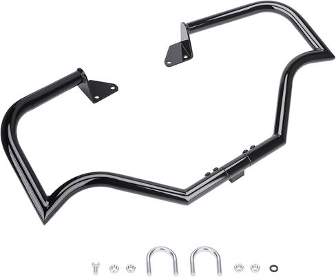 Motorcycle Highway Bar Engine Guard Crash Bar for Harley Davidson Dyna Street Bob/Low Rider/Wide Glide/Fat Bob/Super Glide Custom/Switchback 2006-2017 (Black) in Saudi Arabia