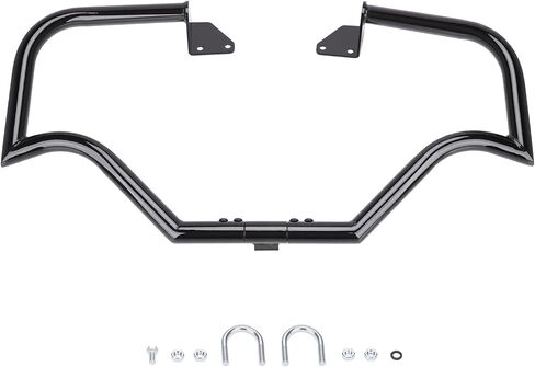Motorcycle Highway Bar Engine Guard Crash Bar for Harley Davidson Dyna Street Bob/Low Rider/Wide Glide/Fat Bob/Super Glide Custom/Switchback 2006-2017 (Black) in Saudi Arabia