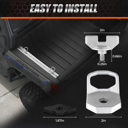 مجموعة الأغلال على شكل حرف D من Polaris Max (عبوة من قطعتين)، تحل محل 2889620 و2890894 المتوافقة مع 2024-2025 Ranger/Xpedition in Kuwait