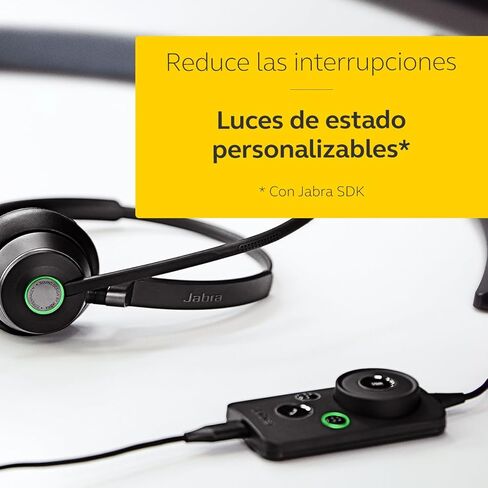 سماعة جابرا Engage 50 أحادية على الأذن - سماعات رأس رقمية معتمدة من Microsoft مع كابل - إلغاء الضوضاء السلبية للهواتف الناعمة وعملاء الويب - كابل USB-C - أسود in Kuwait