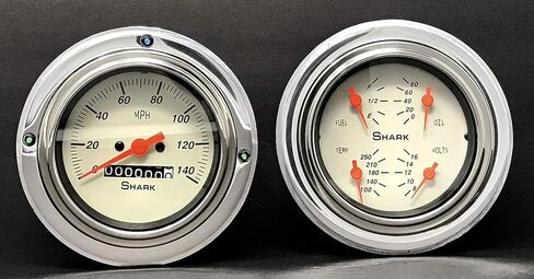 Dolphin Gauges Compatible with 1938 1939 Ford Car 3 3/8 Quad Style Mechanical Gauge Dash Panel Insert in Saudi Arabia