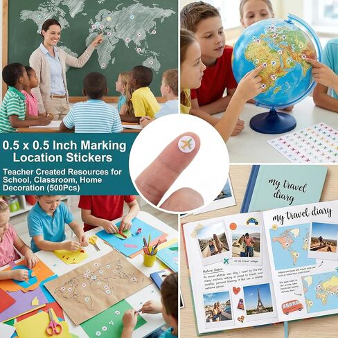 Mabor 500 Pcs Travel Airplane Planner Stickers, Mini Trip Plane Stickers for Scrapbooking, Colorful Cute Waterproof Labels for Calendar Journal DIY Craft in Saudi Arabia