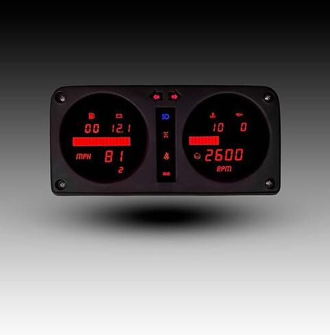 لوحة قياس LED رقمية النخبة لـ 1980-1995 سوزوكي ساموراي SJ410/SJ413 - ترقية مجموعة لوحة القيادة الحديثة DP1300 (أخضر) in Kuwait