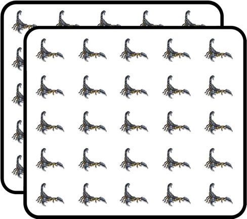Gray and Gold Scorpion Sticker for Scrapbooking Waterproof Vinyl Stickers for Water Bottle, Laptop & Phone Case 50 Pack in Kuwait