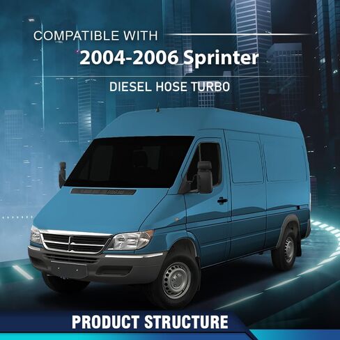 PIT66 خرطوم الديزل توربو إلى المبرد الداخلي متوافق مع دودج سبرينتر فريتلاينر 2004 2005 2006 in Kuwait