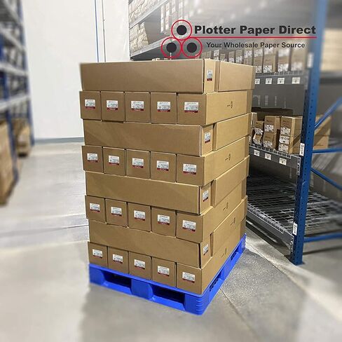 Plotter Paper Direct 36in x 100ft Coated White Plotter Paper, 46 Lb, 2'' Core, 95 Bright White, for CAD Printing on Wide Format Ink Jet Printers (1-Pack) in Saudi Arabia