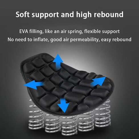 Motorcycle Seat Cushion for Harley Davidson Tri Glide 2009-2024-pr, Comfortable Breathable Shock Absorption Motorcycle Seat Pad Soft Motorbike Seat Cushion for Long Rides in Saudi Arabia