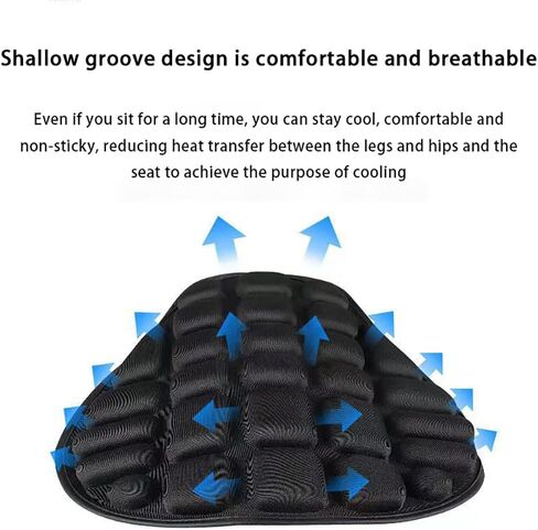 Motorcycle Seat Cushion for Harley Davidson Tri Glide 2009-2024-pr, Comfortable Breathable Shock Absorption Motorcycle Seat Pad Soft Motorbike Seat Cushion for Long Rides in Saudi Arabia