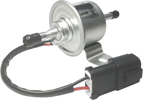 12V Electric Fuel Pump Compatible with Kubota ZD18 ZD21 ZD28 BX24 BX25 BX2350 BX2360 BX2370 BX2380 BX2200 BX2660 Replacement for RC601-51352 RC601-51350 R1401-51350 R1401-51352, Black in Kuwait
