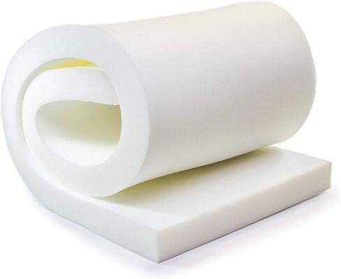 5" Height x 30" Width x 60" Length 1.8 Density 44ILD (Firm) Upholstery Foam Cushion Made in USA in Saudi Arabia