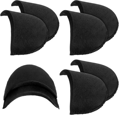 4 Pairs Black Shoulder Pads Inserts Mens Suit Shoulder Pads for Jackets Sew-in Foam Shoulders Pad Sewing Sponge for Women Clothing Clothes Blazer Coat Sewing Dress in Kuwait
