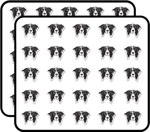 Border Collie Dog Sticker for Scrapbooking Waterproof Vinyl Stickers for Water Bottle, Laptop & Phone Case 50 Pack in Saudi Arabia