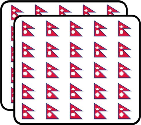 Nepal Flag Sticker for Scrapbooking Waterproof Vinyl Stickers for Water Bottle, Laptop & Phone Case 50 Pack in Kuwait