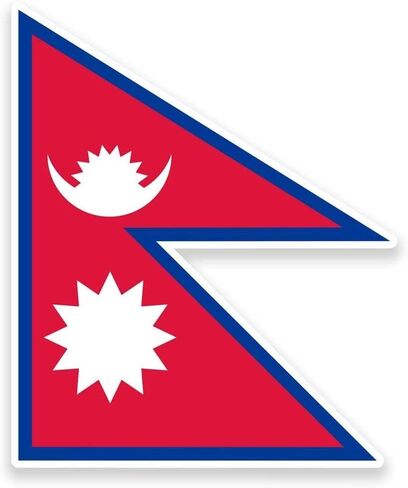 Nepal Flag Sticker for Scrapbooking Waterproof Vinyl Stickers for Water Bottle, Laptop & Phone Case 50 Pack in Kuwait