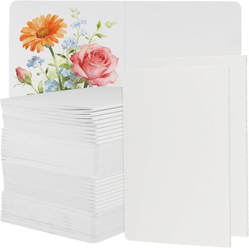 JAPCHET 40 Pack A5 Blank Notebook to Write Stories, Unlined White Blank Journal Notebook for Writing Drawing, 60 Pages, 5.5 x 8.3 Inch in Kuwait