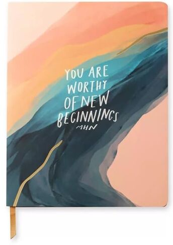 Fringe Studio Classic Paperback Journal, “New Beginnings," 208 Pages, Morgan Harper Nichols Artist Collection, 7.5" x 9.5" (841044) in Kuwait