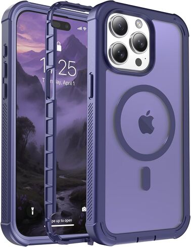 for iPhone 13 Pro case, with [Compatible with MagSafe][Military Grade Drop Protection][Heavy Duty Protection][Non-Slip][Shockproof] with 2-Layer Durable Bumper Phone Case 6.1''-Deep Blue in Saudi Arabia