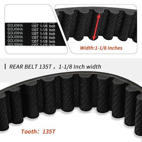 40307-00 Drive Belt,135T 1-1/8 inch Width for Harley-Davidson Softail Motorcycle 2000-2006 in Kuwait