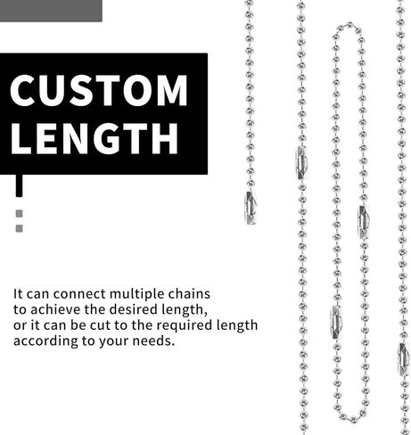 200 Pcs 5.9 Inch Silver Metal Ball Chains - 2.4mm Beaded Chain with Connector Clasp, Bulk for Jewelry Making Keychains DIY Crafts Hanging Decoration in Saudi Arabia