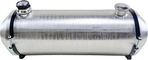 JSD 10 Gallons 10"x30" Aluminum Spun Round Fuel Tank Gas Tank With Level Gauge with Bracket End Fill 1/4" NPT Outlet in Kuwait